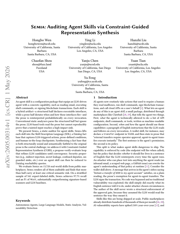 First page