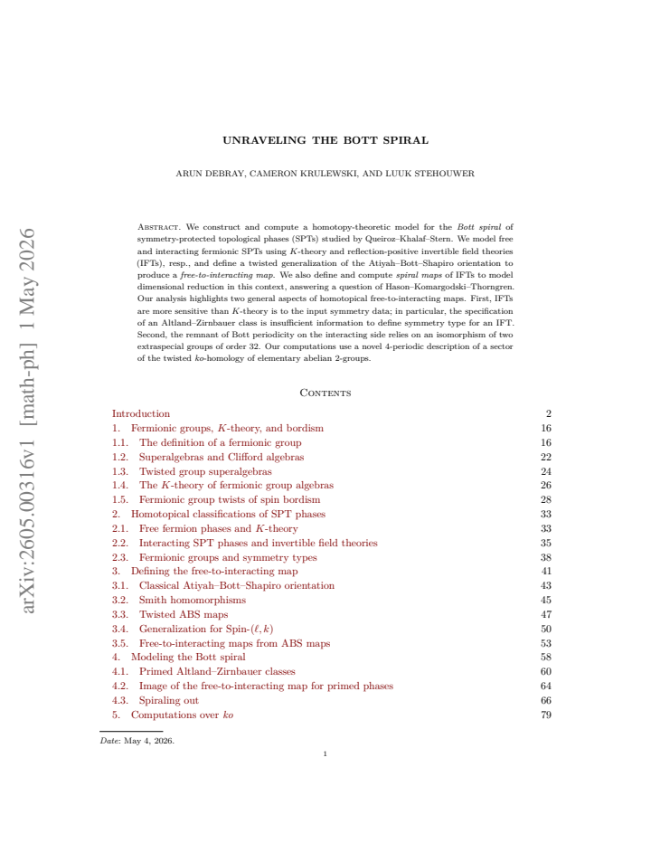 First page