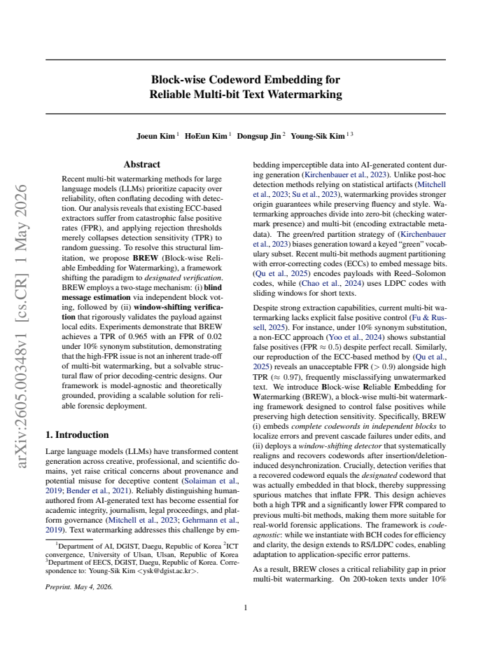 First page
