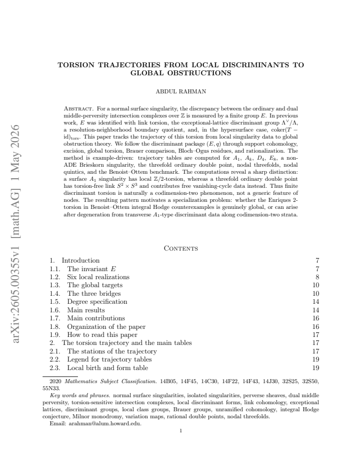 First page