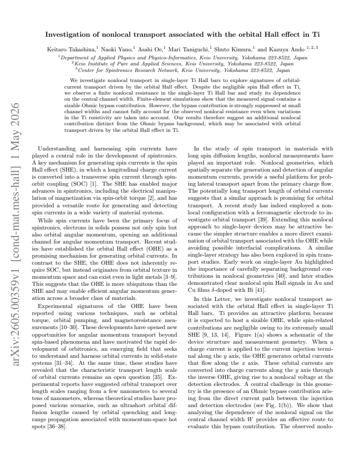 First page