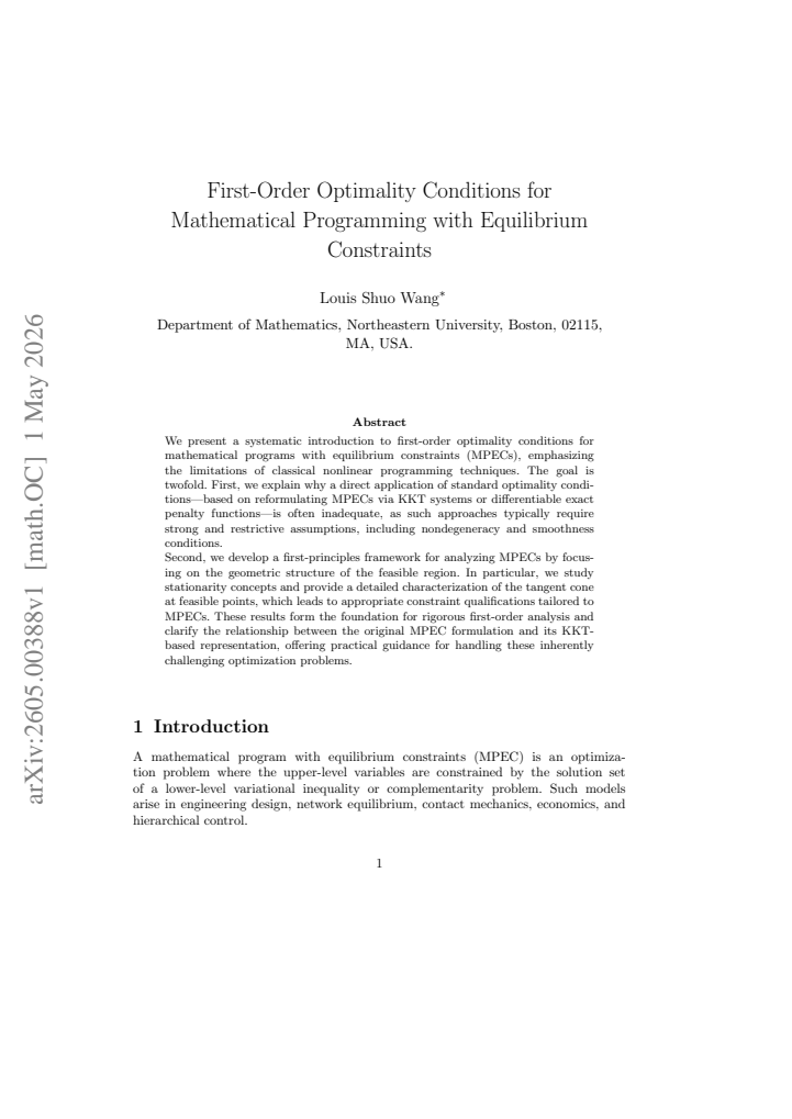First page