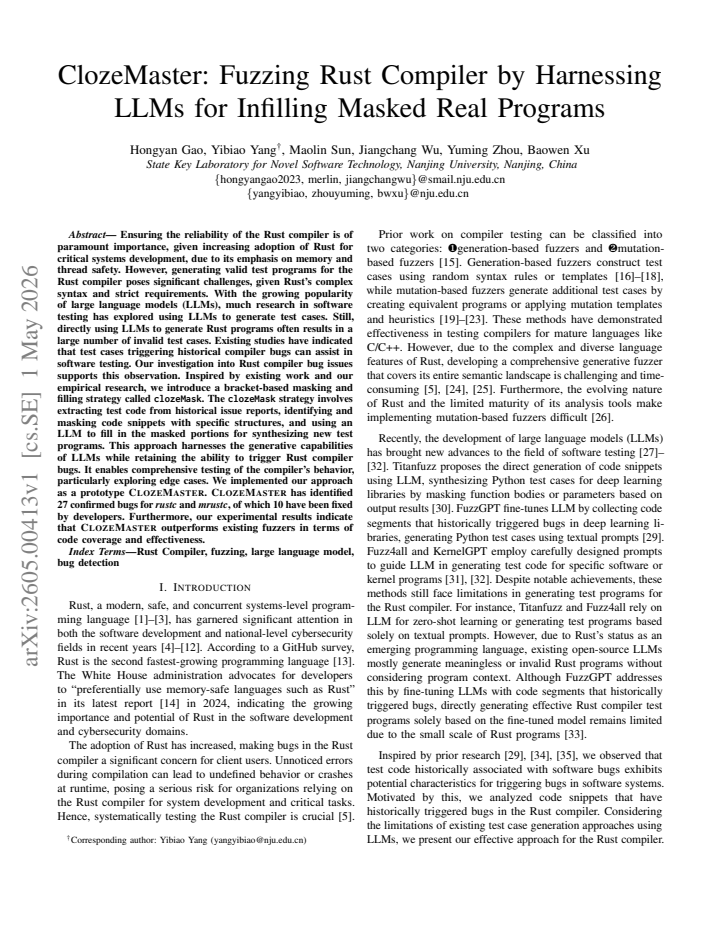 First page