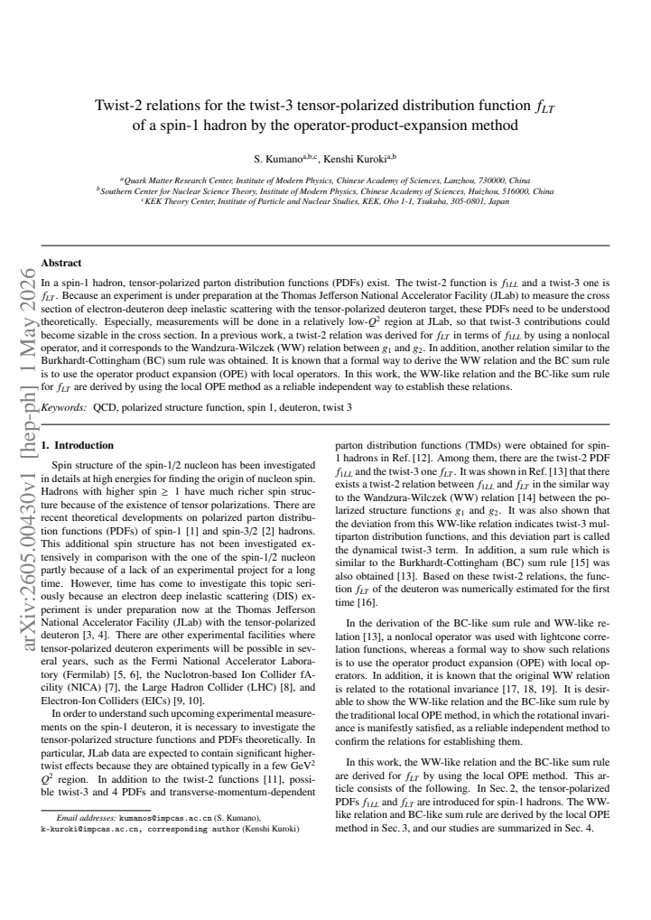 First page