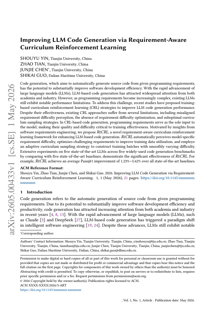 First page