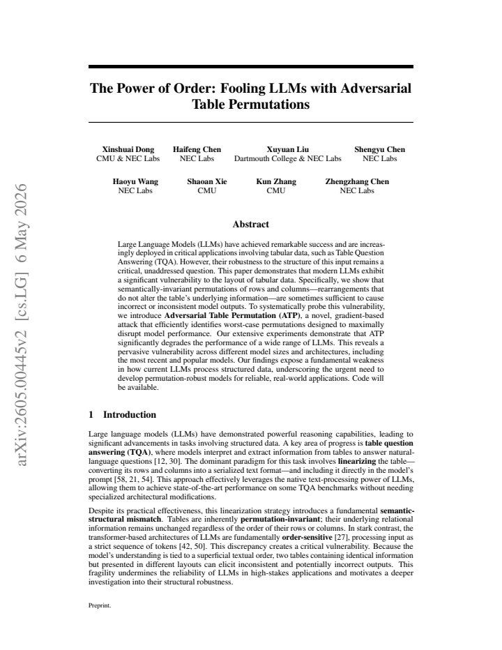 First page