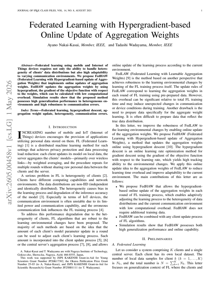 First page