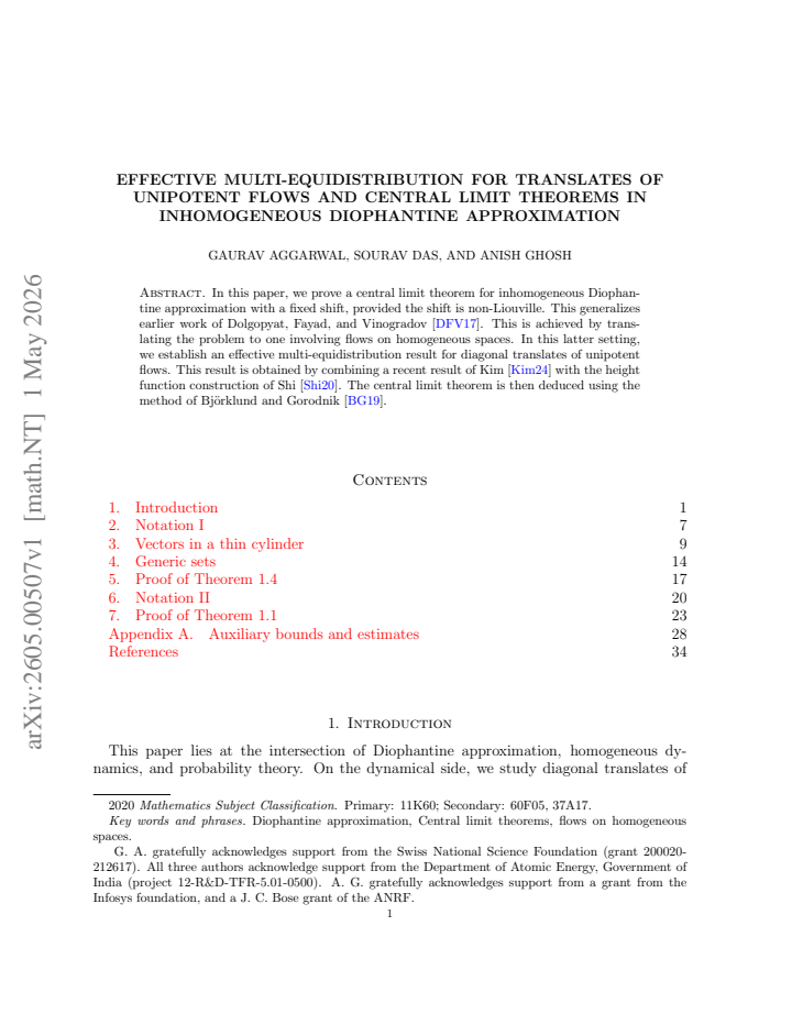 First page