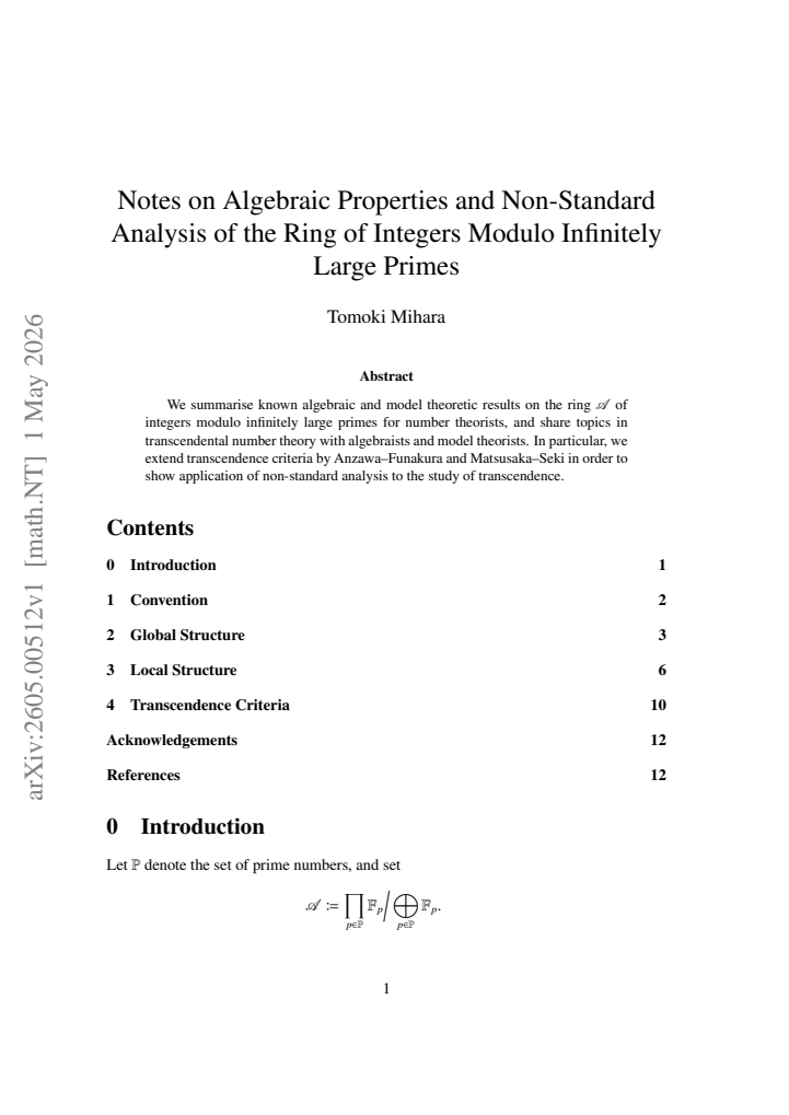 First page