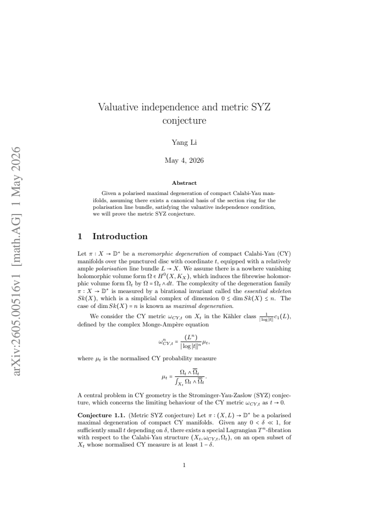 First page