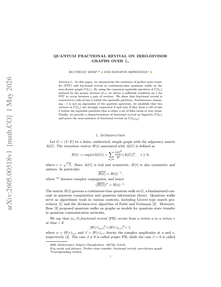 First page