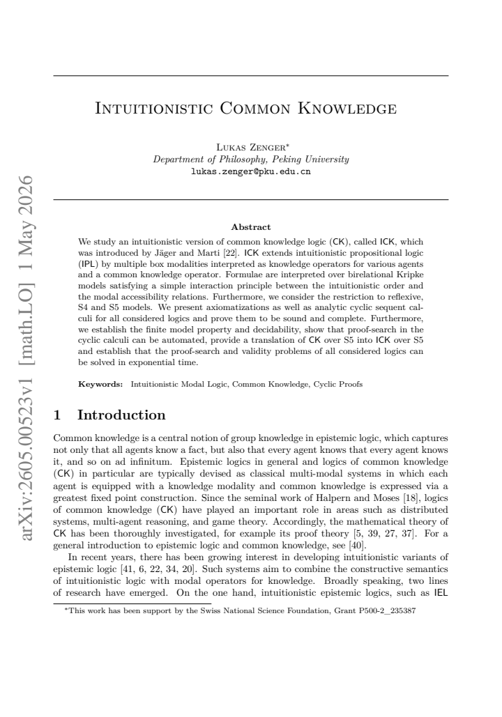 First page