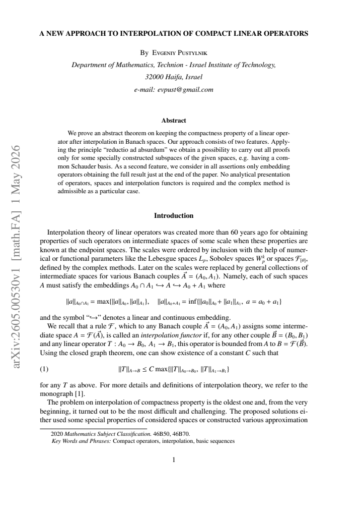First page