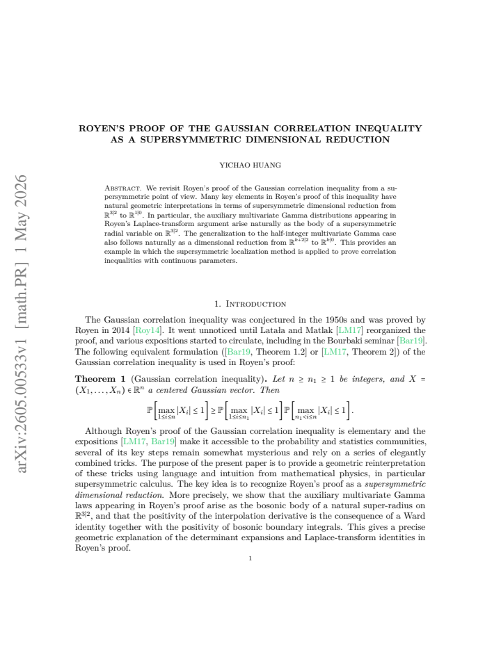 First page