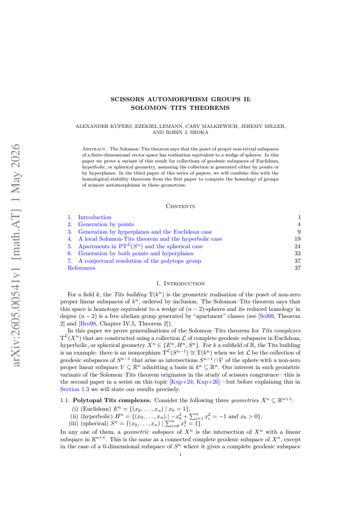First page