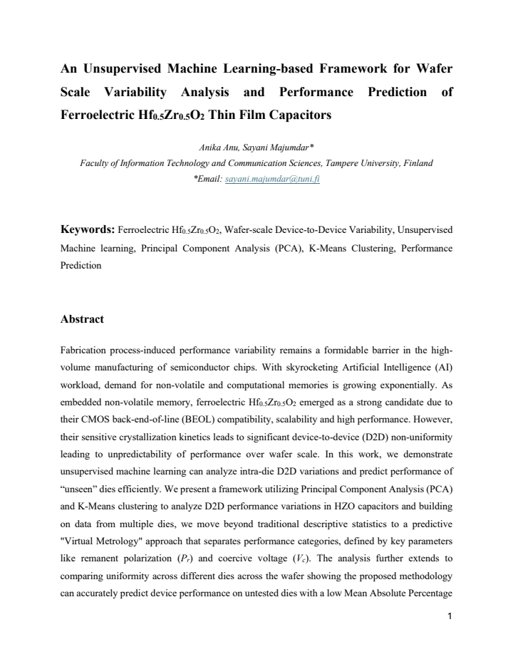 First page