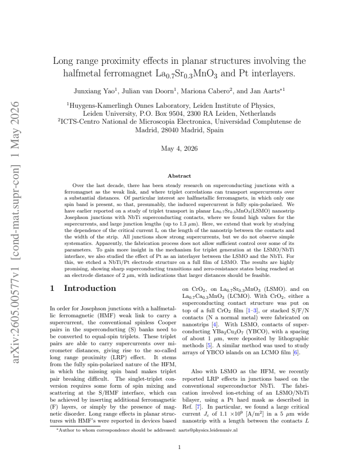 First page
