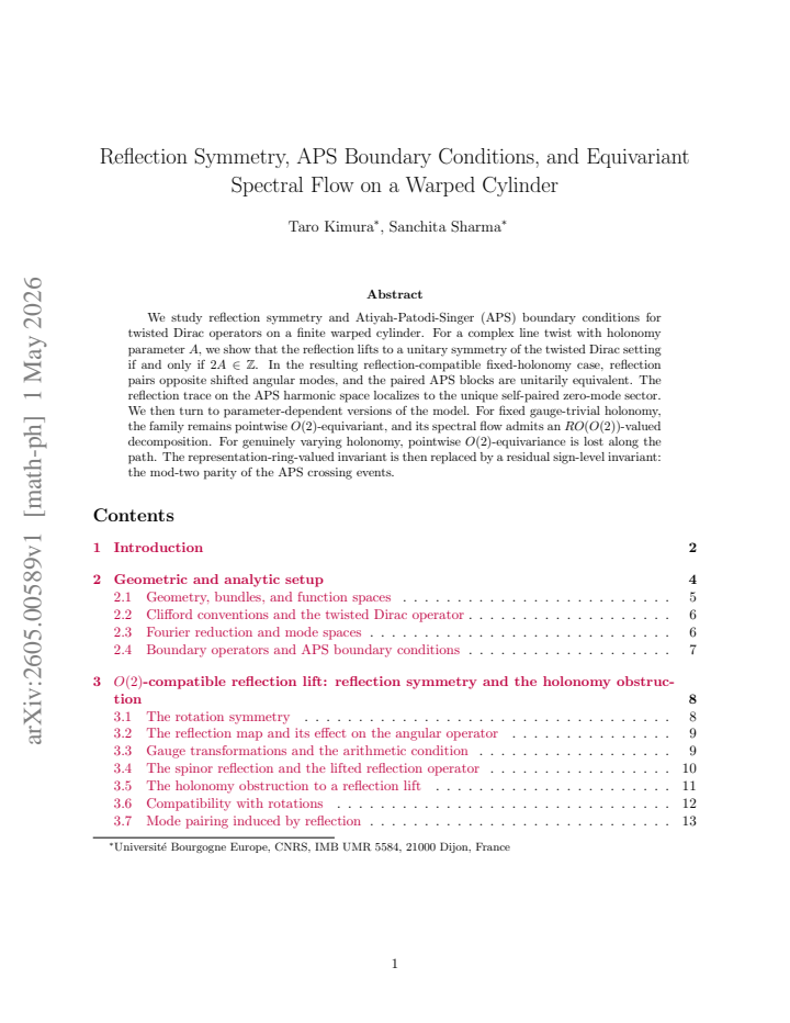 First page