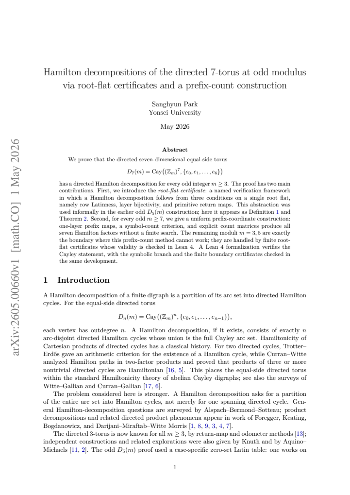 First page