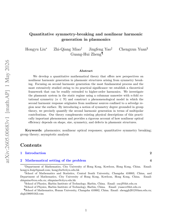 First page