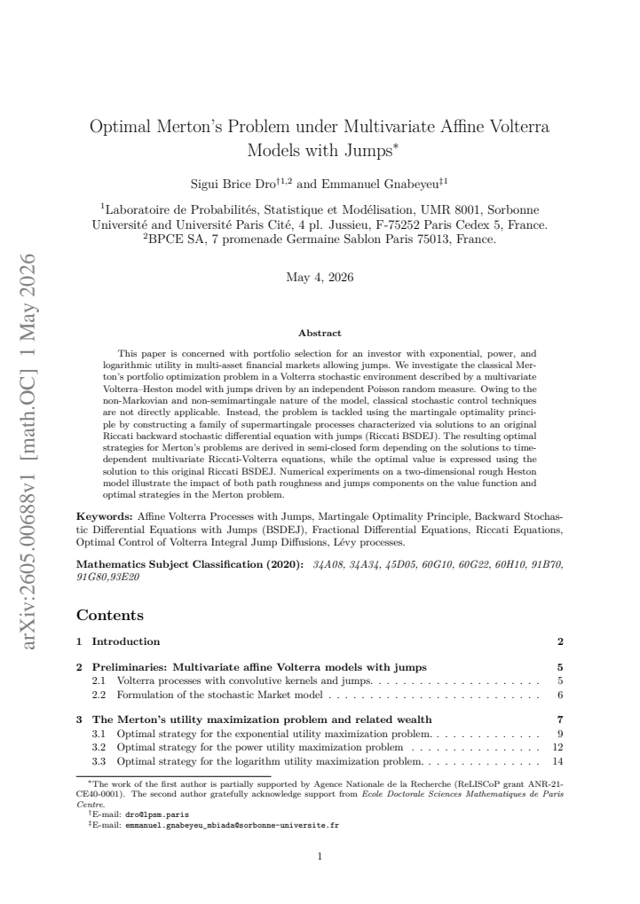 First page