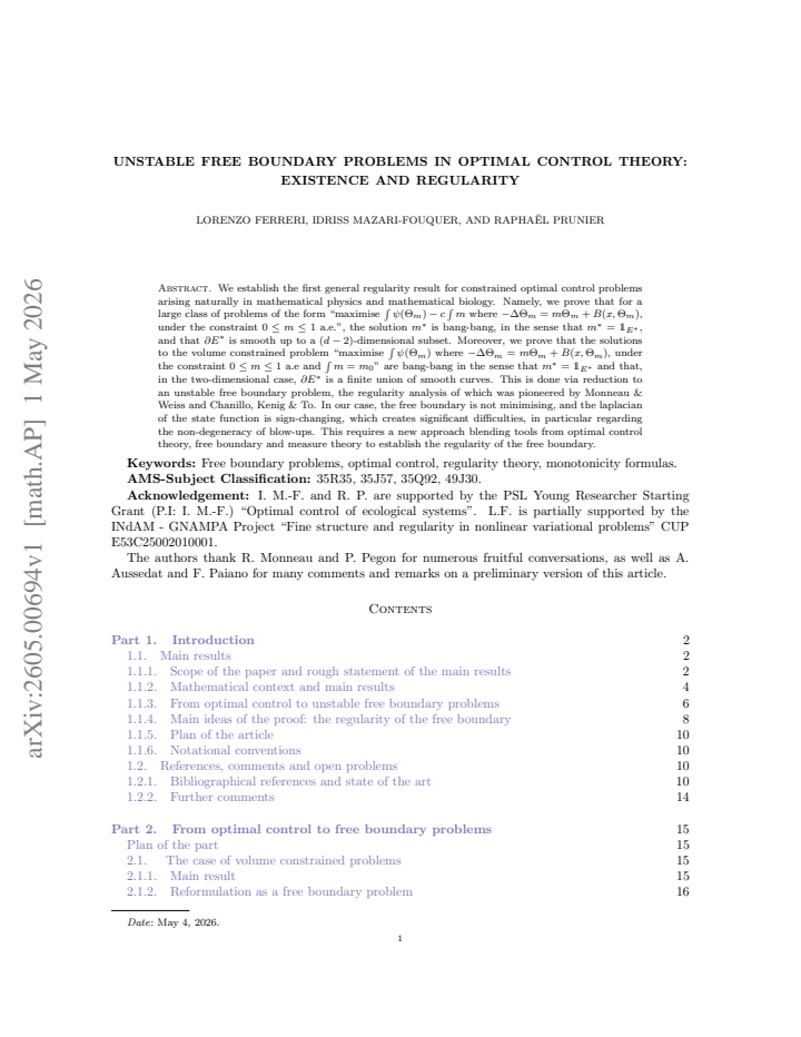 First page