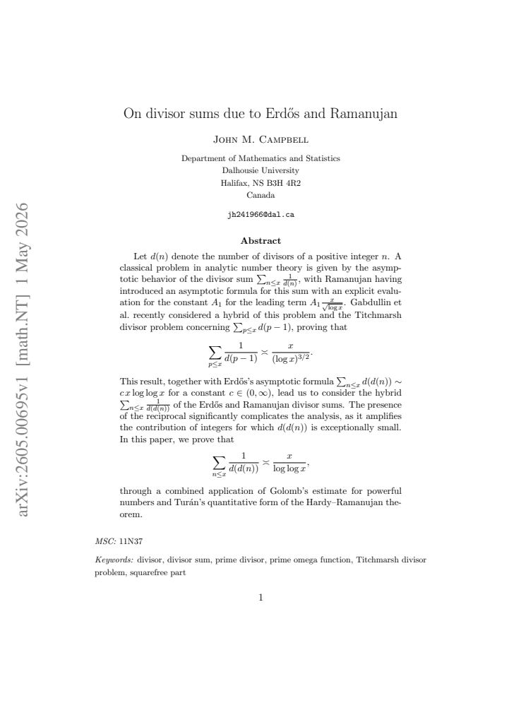 First page