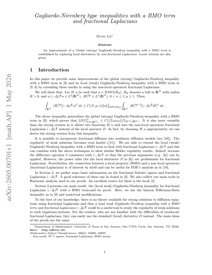First page
