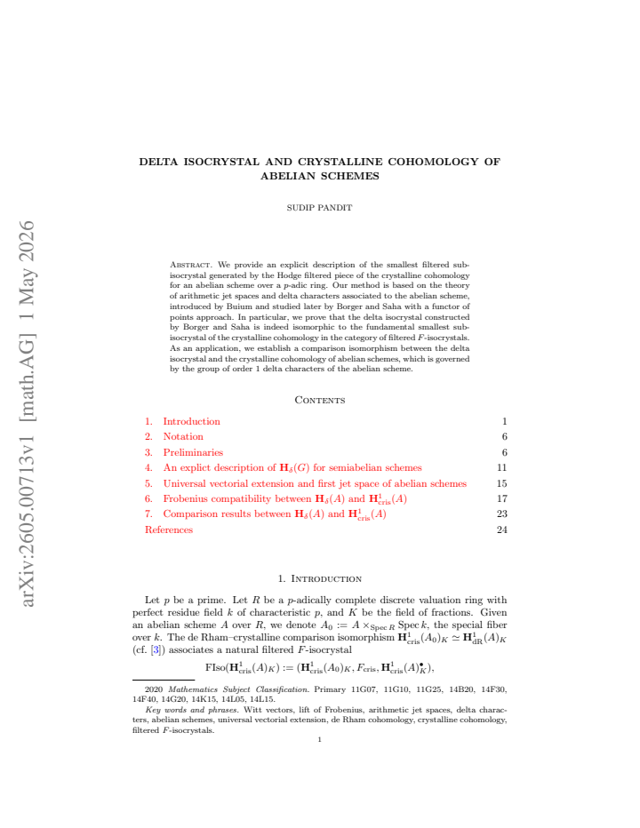 First page