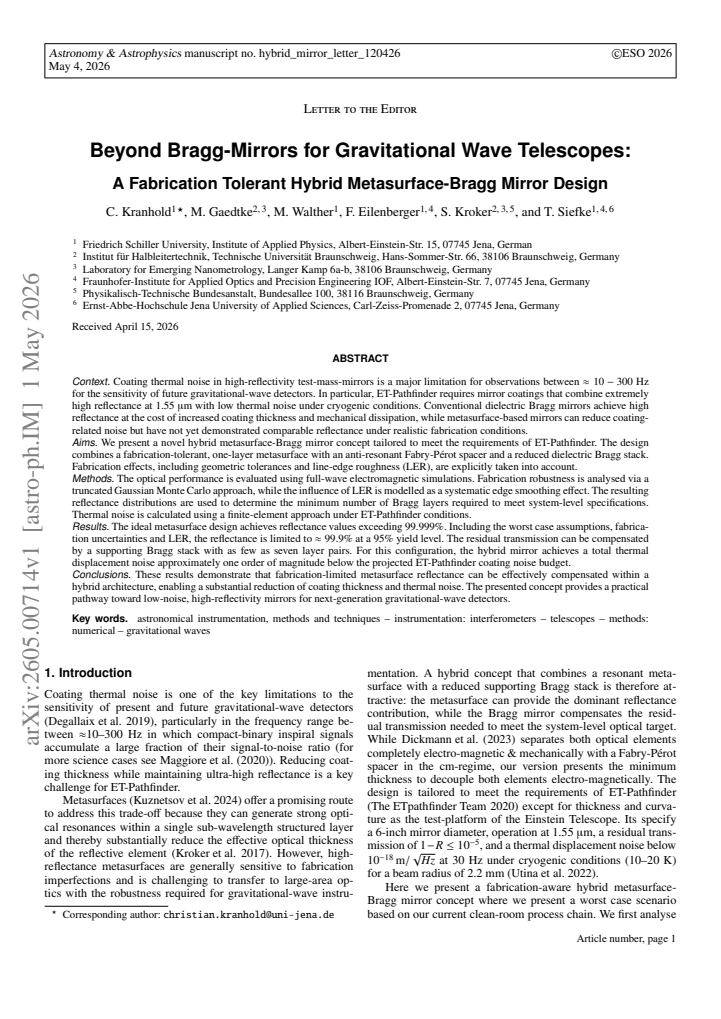 First page