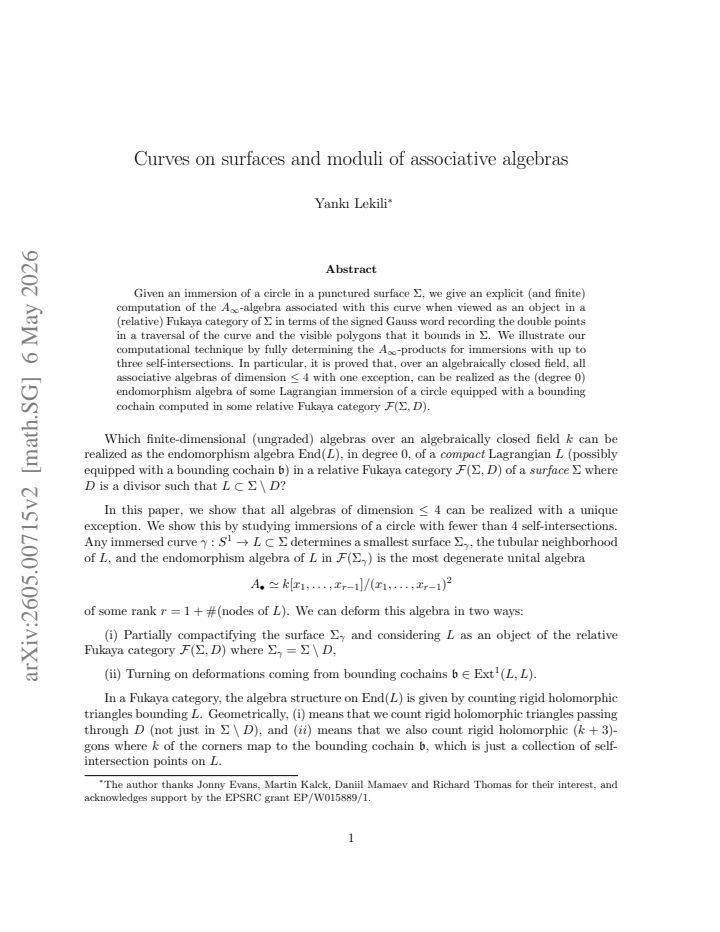 First page