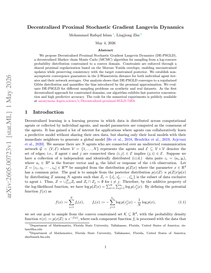 First page