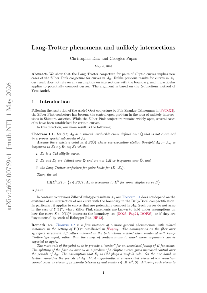 First page