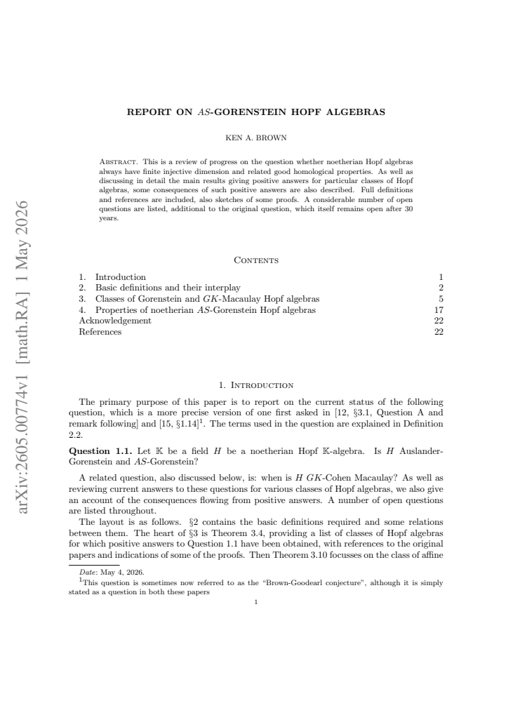 First page