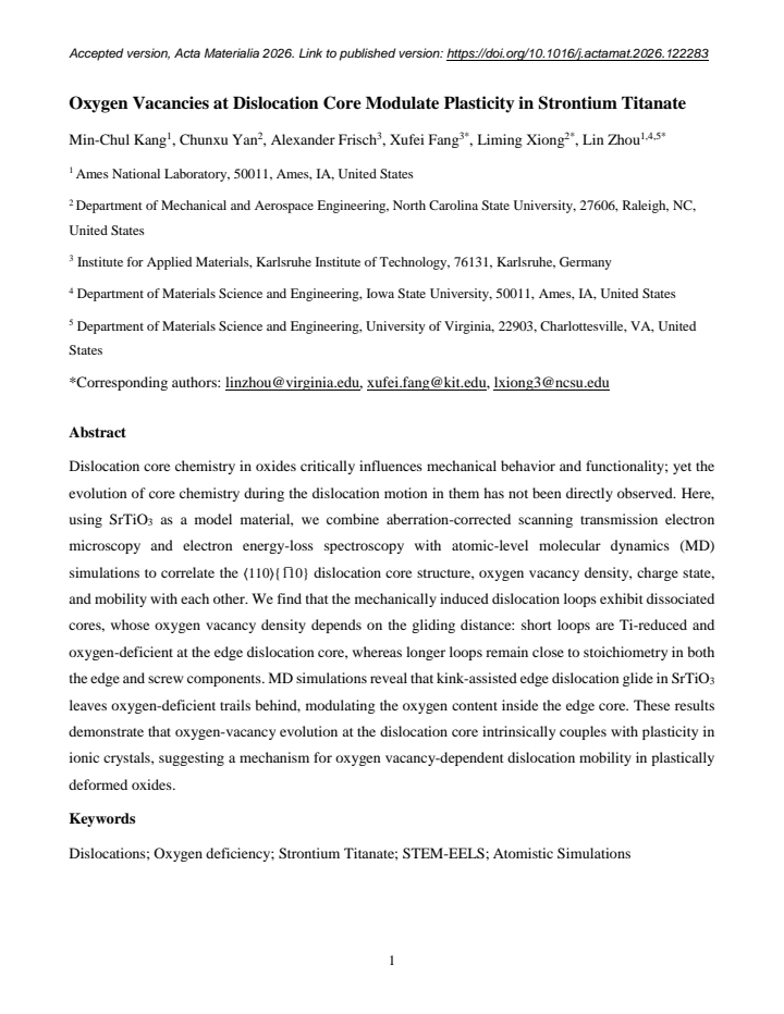 First page