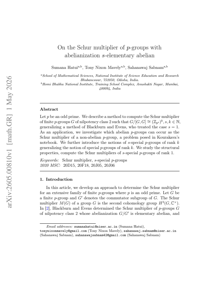 First page