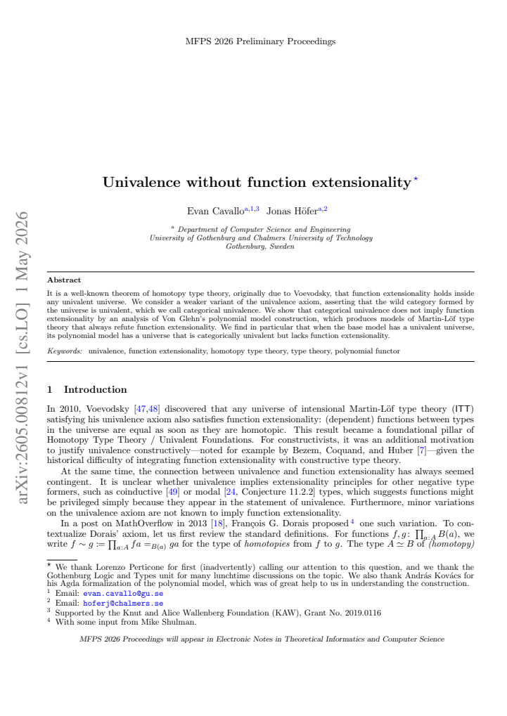 First page