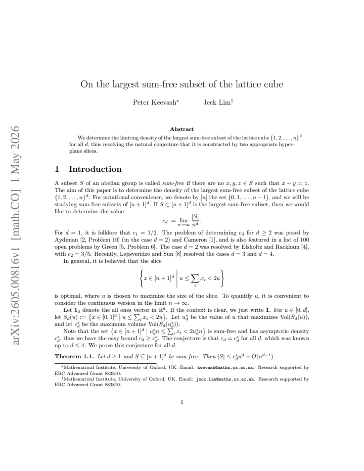 First page