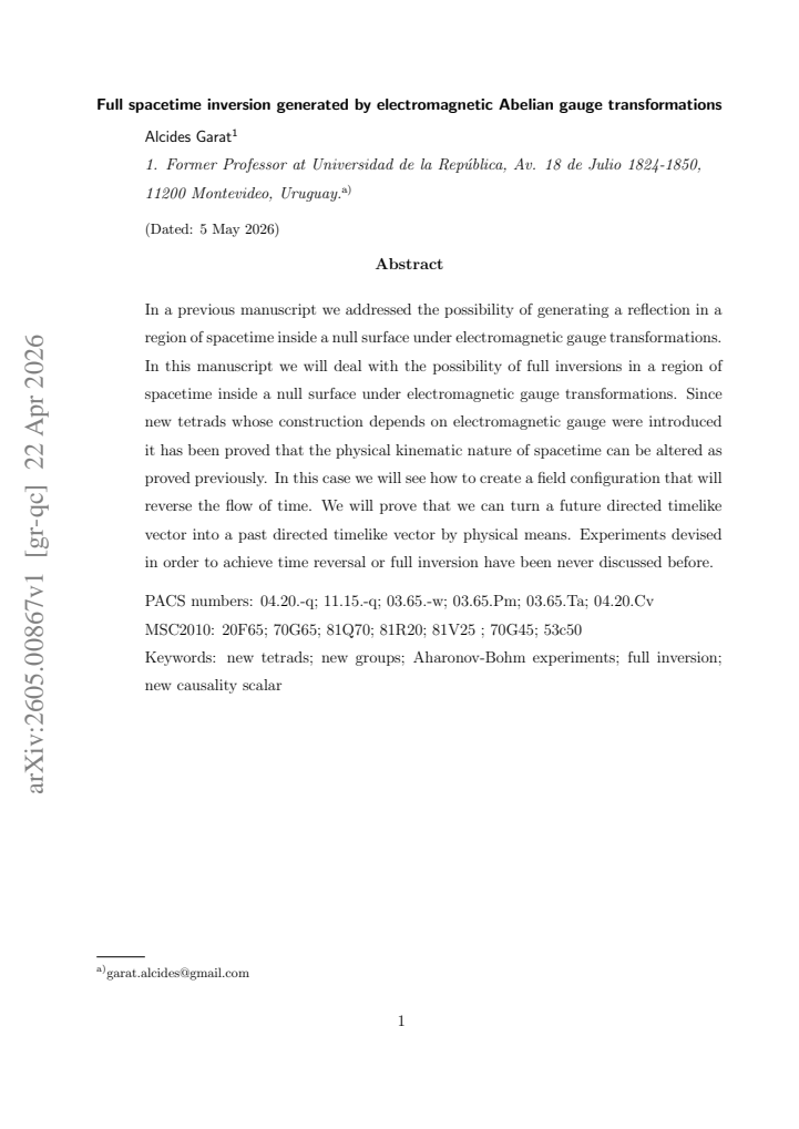 First page