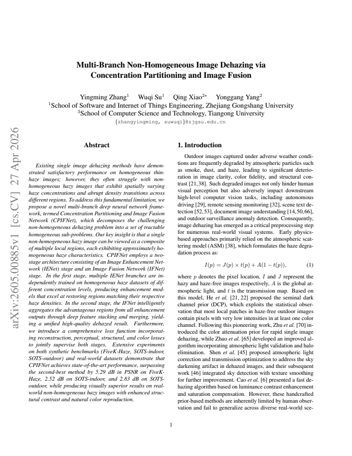 First page