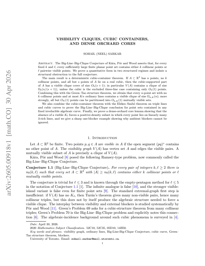 First page