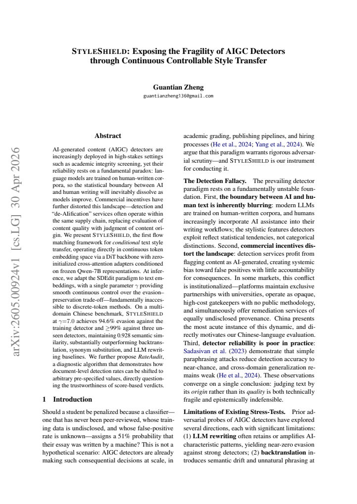First page