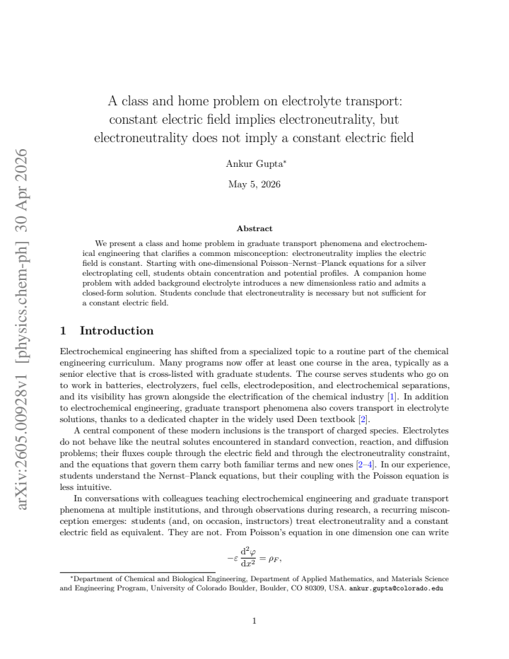 First page