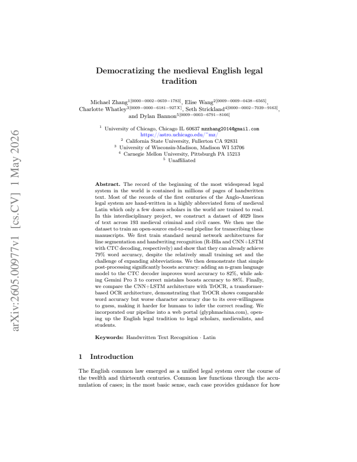 First page