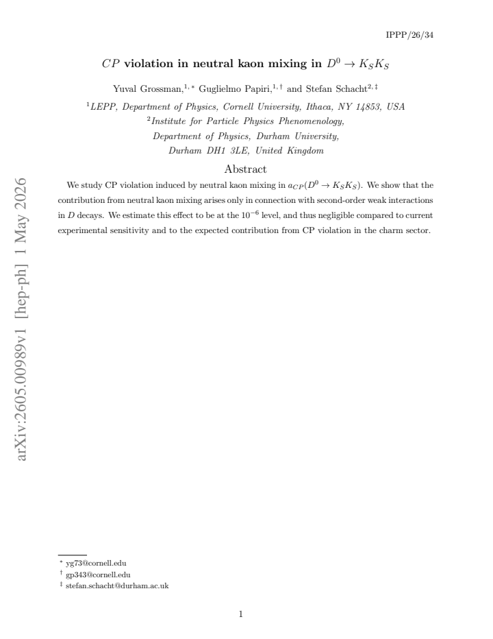 First page