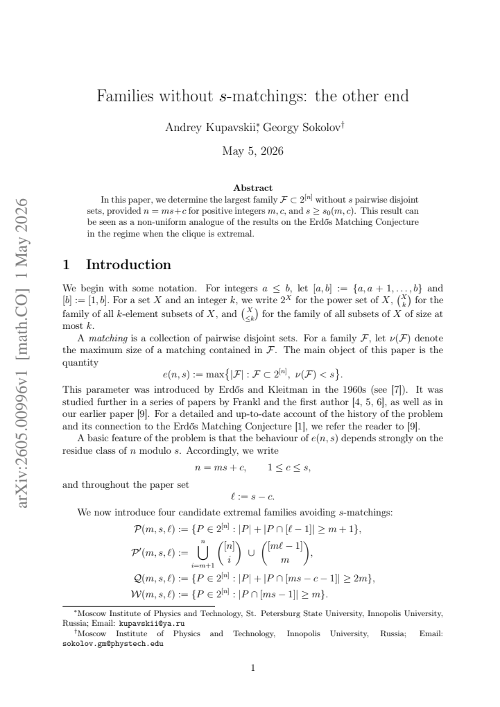 First page