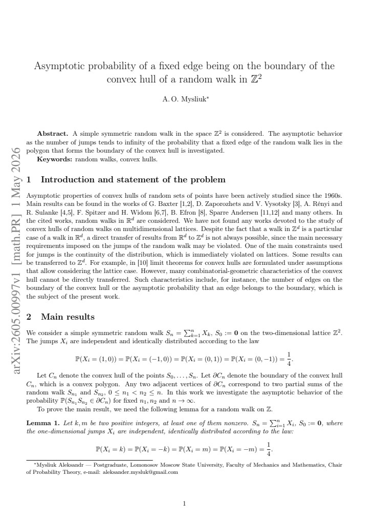 First page