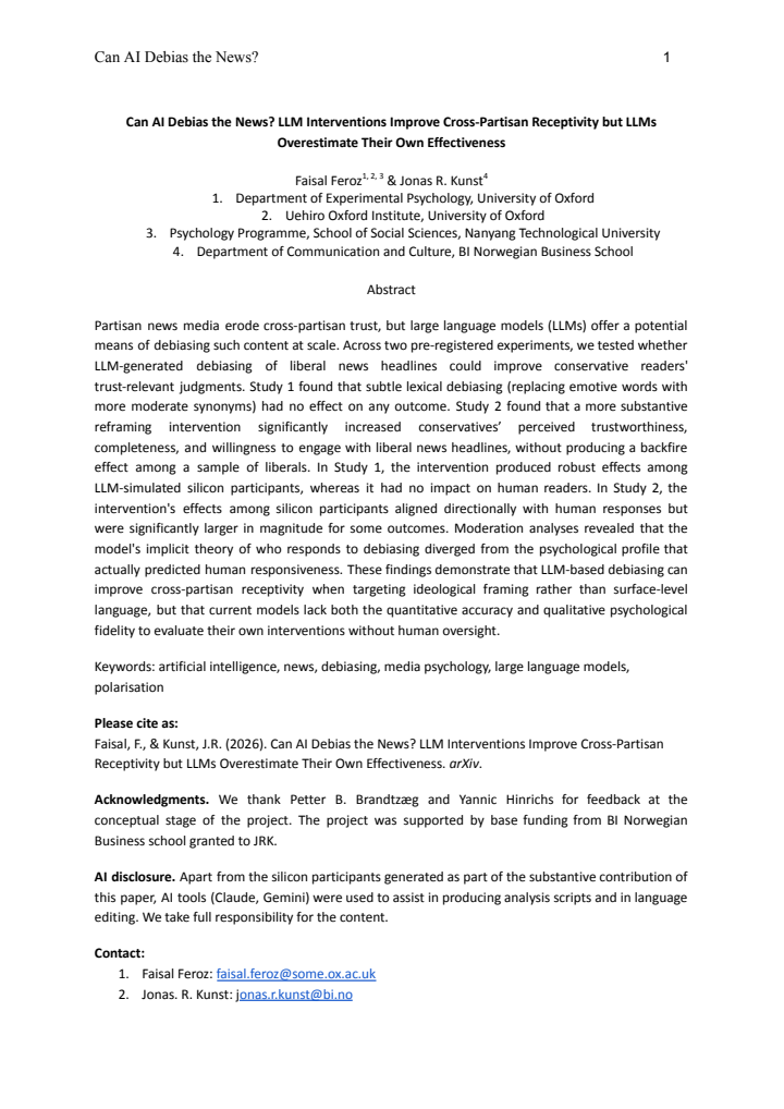 First page