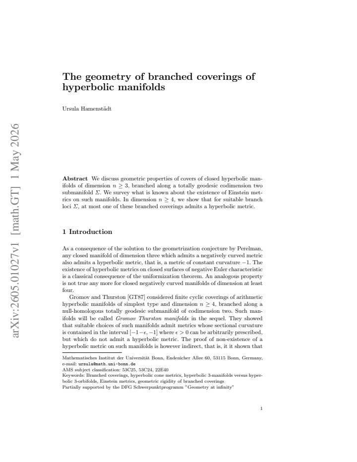 First page