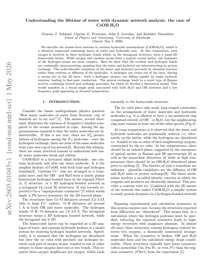 First page
